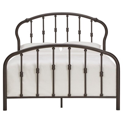 Ellis Curved Metal Bed - Queen - Bronzed Black - Inspire Q