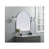 Elegant Lighting Metal Frame Arch Mirror 36x36 Inch in Silver - 3 of 4