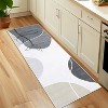 Washable Modern Abstract Area Rug, Thin Non-Slip Carpet for Living Room Bedroom Dining Room, Soft Indoor Entryway Rug - 2 of 4