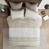 Gulches King/Cal King 3 Piece Cotton Duvet Cover Set with Chenille Tufting - 3 of 4