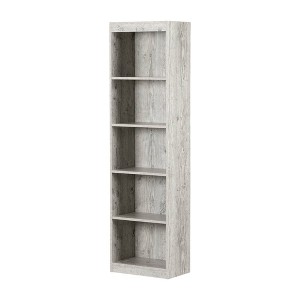 South Shore 68.75" 5 Shelf Decorative Bookshelf Seaside Pine: Laminate Finish, Particle Board Frame, Anti-Tip Hardware - 1 of 4
