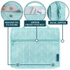 PAVILIA Hanging Toiletry Bag Women Men, Foldable Large Travel Cosmetic Organizer, Water Resistant Makeup Toiletries Essentials Kit - 3 of 4