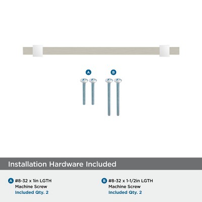 Satin Nickel Polished Chrome Modern Bar Cabinet Pull
