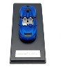 McLaren Elva Convertible Matt Blue Metallic 1/64 Diecast Model Car by LCD Models - 3 of 4