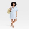 Women's Easy Woven Mini Shirtdress - A New Day™ - 3 of 3