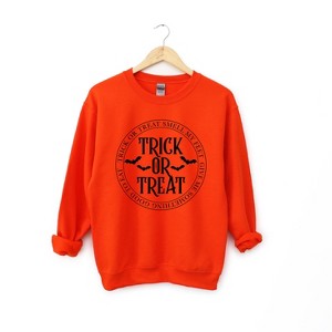 Simply Sage Market Women's Graphic Sweatshirt Trick or Treat Circle - 1 of 4