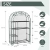 4 Tier Tool-Free Assembly Rust-Proof Mini Greenhouses for Outdoors, Waterproof Plant Repotting Mat for Medium/Small Plants - 2 of 4