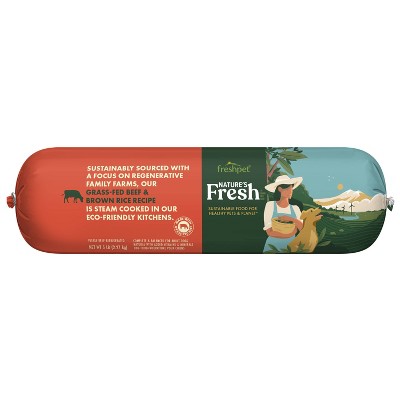 Freshpet Nature s Fresh Roll Beef and Vegetable Recipe