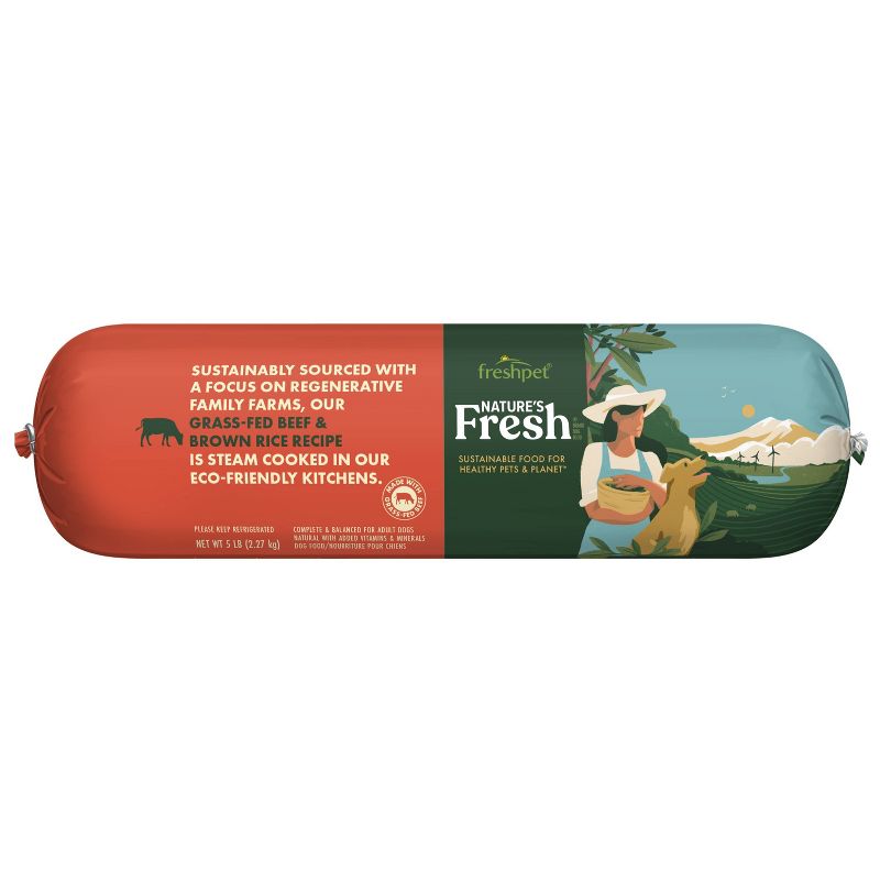 Freshpet Nature's Fresh Roll Beef and Vegetable Recipe Refrigerated Dog Food, 1 of 7