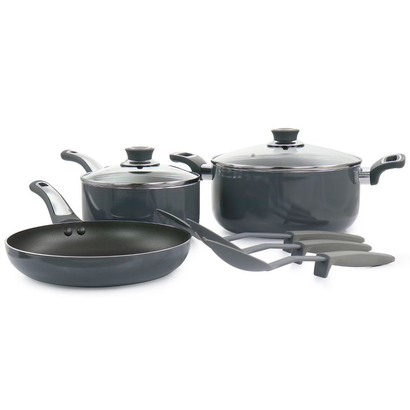Oster Legacy 8 Piece Aluminum Nonstick Cookware Set in Gray, 2 of 11