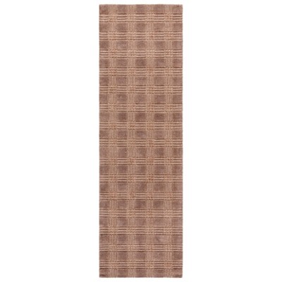 Genre GRE901 Hand Loomed Indoor Runner Rug - Brown - 2'3"x8' - Safavieh