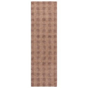 Genre GRE901 Hand Loomed Indoor Runner Rug - Brown - 2'3"x8' - Safavieh - 1 of 4
