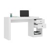 NicBex Home Office Desk 47.5" L Morden Expandable Writing Desk with Drawers, Open Storage Shelf, Wooden Desktop and Legs for Study and Work - 2 of 4