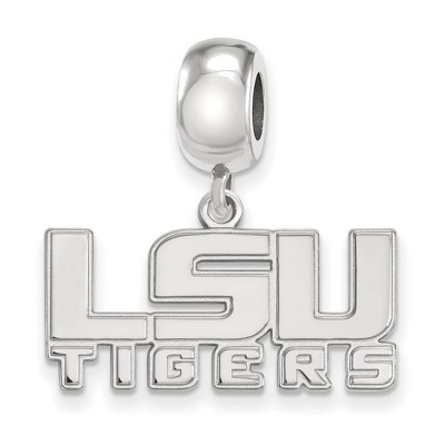 Black Bow Jewelry Sterling Silver Louisiana State Fighting Tigers NCAA Bead Charm