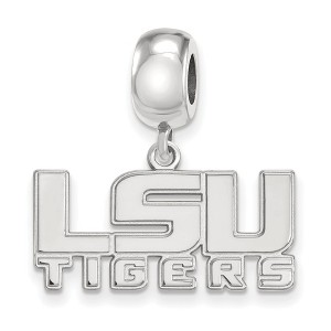 Black Bow Jewelry Sterling Silver Louisiana State Fighting Tigers NCAA Bead Charm - 1 of 4
