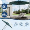 9' Outdoor Patio Umbrella, Outdoor Table Umbrella, Yard Umbrella, Market Umbrella with 8 Sturdy Ribs, Push Button Tilt and Crank - 2 of 4