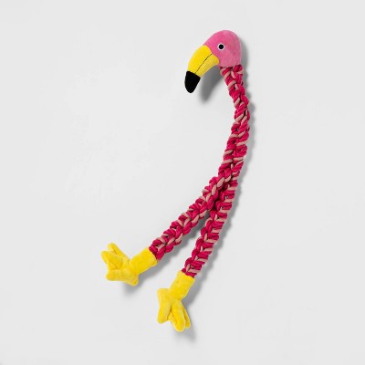 flamingo dog toy