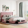 NicBex Queen Size Linen Upholstered Platform Bed with 3 Drawers for Adults/Boys/Girls - 2 of 4