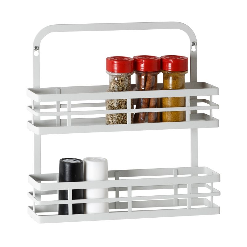Hone-Can-Do Flat Wire Hanging Spice Rack - White, 2 of 9