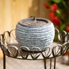 6.75"H Sullivans Textured Led Zen Fountain, Gray - 3 of 4