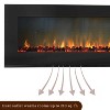 Cambridge CAM56WMEF-2BLK Metropolitan 56" Wall Mount Electronic Fireplace with Flat Panel and Realistic Logs - image 3 of 4
