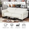 Tangkula Modern Loveseat 72.5" Fabric Sofa Couch w/ Adjustable Headrest & Metal Legs - 3 of 4