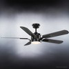 Urban Ambiance Luxury Traditional Ceiling Fan 15.1255''H x 54''W,  Midnight Black Finish,  Launceston Collection, UHP9311 - 4 of 4