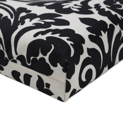 Essence Black and Beige 19'' Polyester Dining Chair Cushion Set