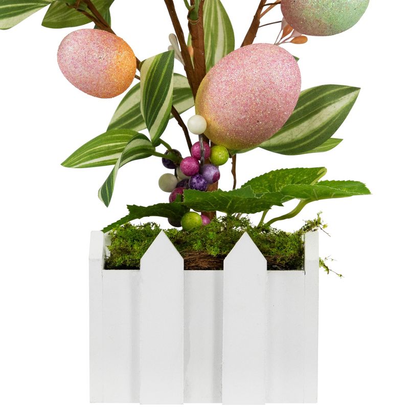 Northlight Artificial Potted Twig Tree with Easter Eggs - 18" - Pink, 5 of 9