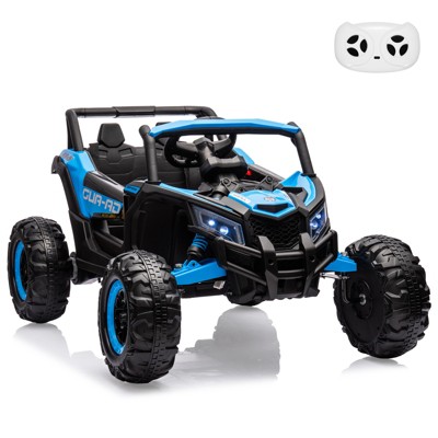 24V Ride On UTV Car for Kids, Remote Control, 200W Motors, LED Lights, USB Music, Spring Suspension