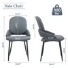 DYHOME Dining Chairs Modern Kitchen Chairs Set of 2, PU Leather Restaurant Chairs - 3 of 4