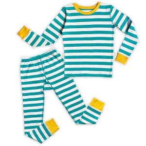 Mightly Kids' Fair Trade 100% Organic Cotton Tight Fit Pajamas Set - 1 of 3