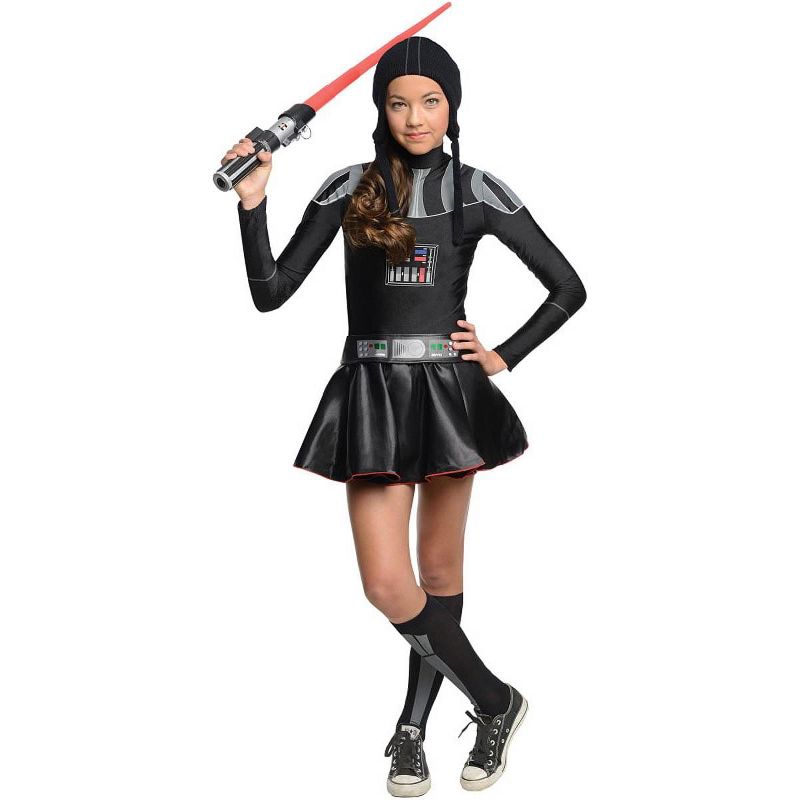 Star Wars Darth Vader Girl Dress Costume Tween, 1 of 2