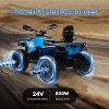 Kids ATV, 24V Licensed BRP Electric ATV 4 Wheeler for Kids, Ride On Toy Car, 4WD Battery Powered Ride On Car with 2 Seater - 3 of 4