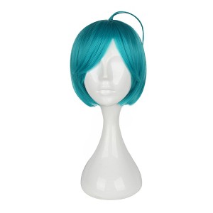 Unique Bargains Women's Wigs 14" Blue with Wig Cap Straight Hair - 1 of 4