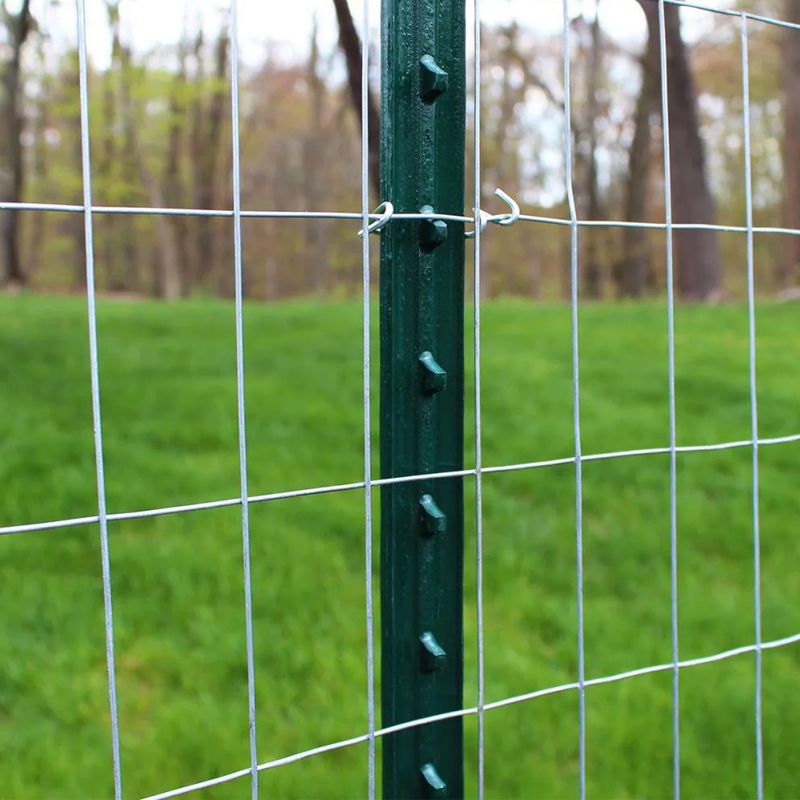 YardGard 16 Gauge Galvanized Zinc Coating Welded Wire Fence with Polished Finish Type for General Purpose Fence, Tools, and Home Improvement, Gray, 4 of 7