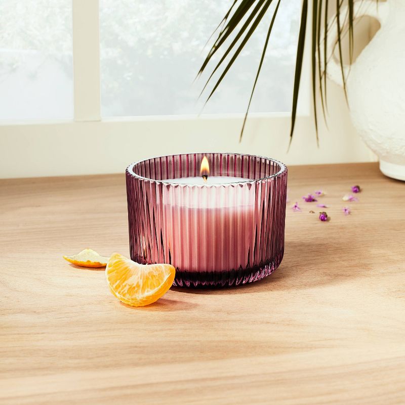 7oz Mandarin &#38; Patchouli Glass Trinket Box Candle Burgundy - Opalhouse&#8482; designed with Jungalow&#8482;, 2 of 10