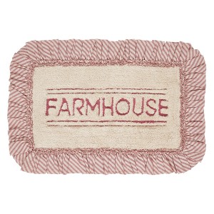 Sawyer Mill Red Farmhouse Bathmat 20x30 VHC Brands - 1 of 4