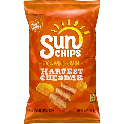 SunChips Harvest Cheddar Flavored Wholegrain Snacks - 7oz