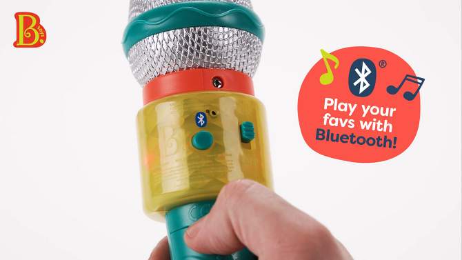 B. toys - Toy Bluetooth Karaoke Microphone - Shinin&#39; Musical Mic, 2 of 9, play video
