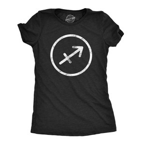 Womens Zodiac Symbol T Shirts Cool Astrology Gift Horoscope Birthday All Star Signs - Crazy Dog Women's T Shirt - 1 of 4