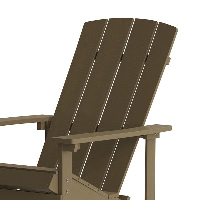 Mahogany Poly Resin Commercial Grade Adirondack Chair