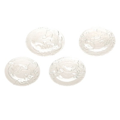 C&F Home Clear Coastal Salad Plate Set of 4