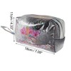 Unique Bargains Women Portable Sequin Heart Makeup Bag Gray 1 Pc - image 3 of 3