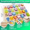 QUOKKA Wooden Puzzles for Toddlers 2-4 - Chunky Toddler Puzzles Ages 3-5 - Learning Travel Game with Numbers Alphabet Shapes - 4 of 4