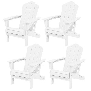 Hyleory HDPE Outdoor Folding Chair with Cloud-Shaped Backrest, Portable Patio Seating - 1 of 4