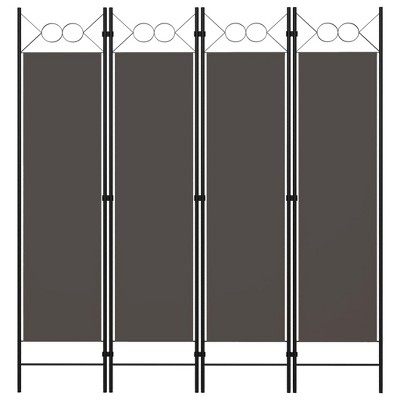 vidaXL 4-Panel Room Divider Anthracite 63"x70.9"