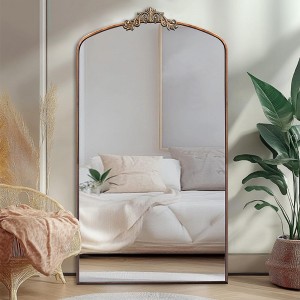 Spassway 66.5" x 36" Versatile Decorative Mirror Wall Art for Bathroom Living Room Bedroom Entryway Home and Office Decor Brown/Sliver Available - 1 of 4