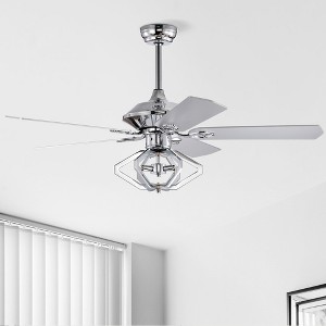 Bella Depot 52" Industrial Ceiling Fan with Light and Remote - 1 of 4