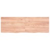 vidaXL Wall Shelf Light Brown 47.2 in.x15.7 in.x(0.8 in.-1.6 in.) Treated Solid Wood Oak - 3 of 4